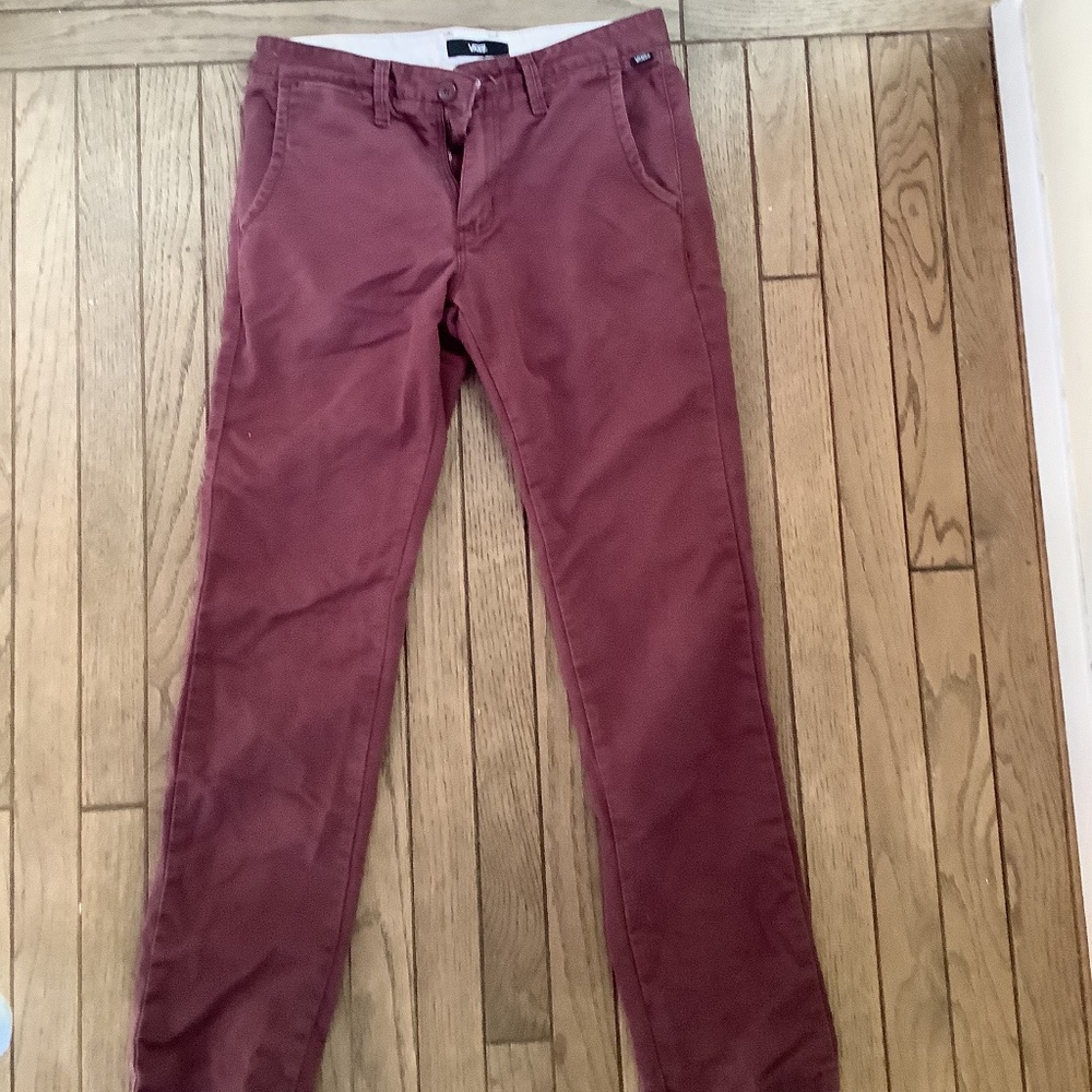 Vans maroon chinos size 29